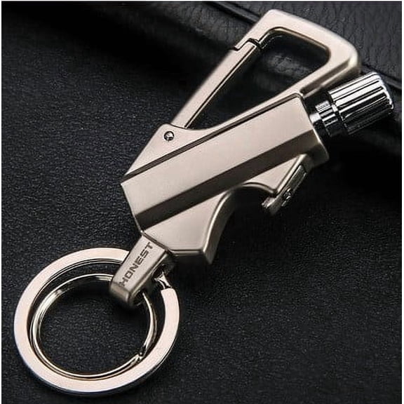 KIHOUT Permanent Match Infinity Lighter with Multitool Keychain Bottle Opener, Reusable Waterproof Match Strike Anywhere, Forever Flint Fire Starter for Outdoor Survival, for Men
