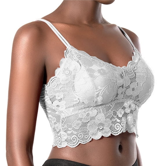 KIHOUT Discount Woman's Lace Beauty Back Solid Strap Wrap Hollow Out Bra Underwear