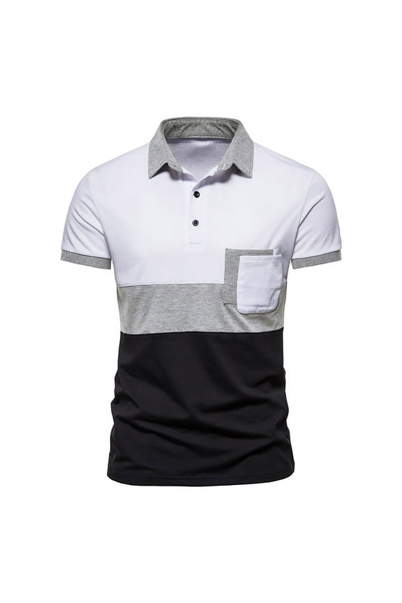 Father's Day Mens Summer Shirts Loose Turn-Down Collar Short Sleeve Daily Active Vacation Tops