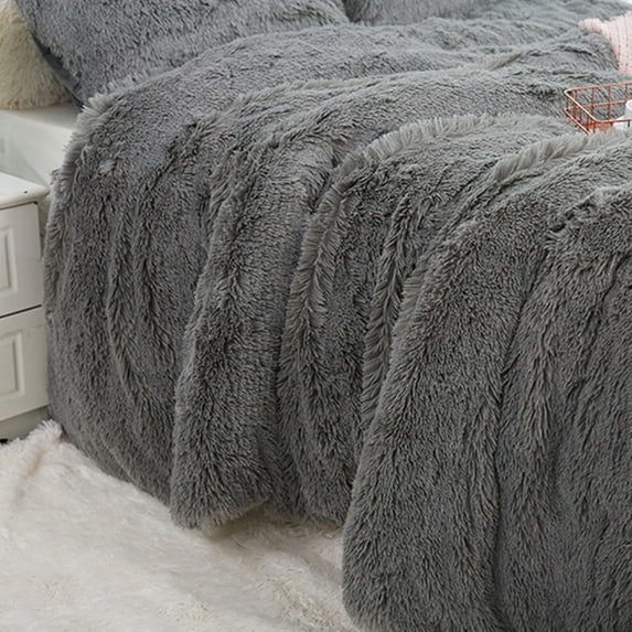 KIHOUT Faux Fur Luxury Throw Blanket,Double Side Soft Fluffy Shaggy Fuzzy Blanket for Couch Sofa Bed 80*120cm