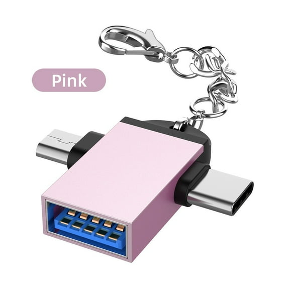 KIHOUT Fire 2 in 1 USB 3.0 Micro USB Type C OTG Type C Converter USB Adapter Smart Phones