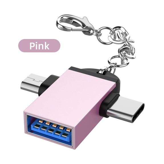 KIHOUT Fire 2 in 1 USB 3.0 Micro USB Type C OTG Type C Converter USB Adapter Smart Phones