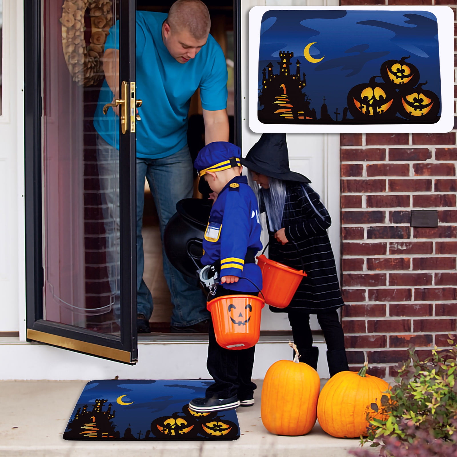 KIHOUT Fire sale All Saints'Day Doormat Home Decor Indoor Outdoor