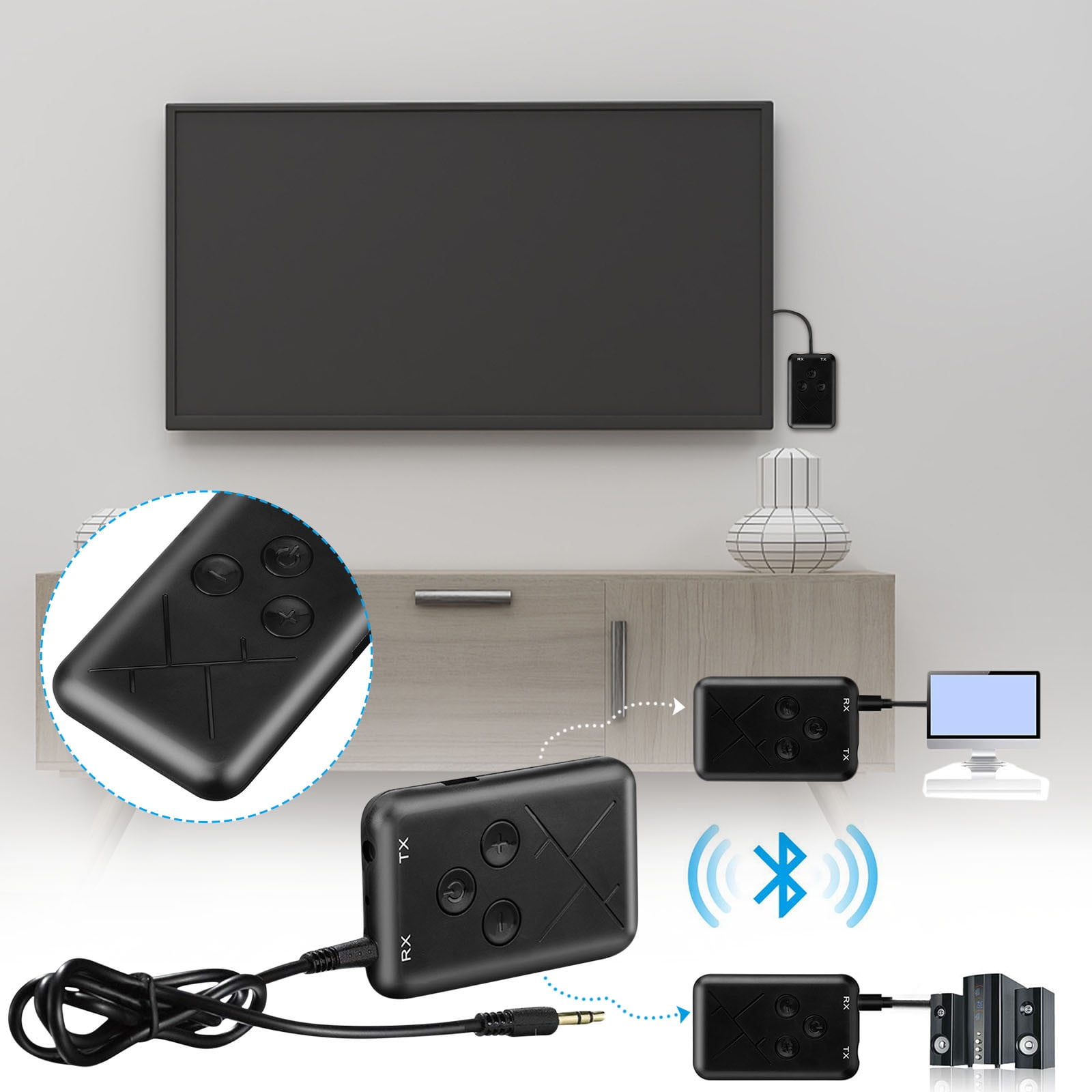 KIHOUT Flash Sales TX10 Bluetooth Receiver And Transmitter 2-in-1 ...