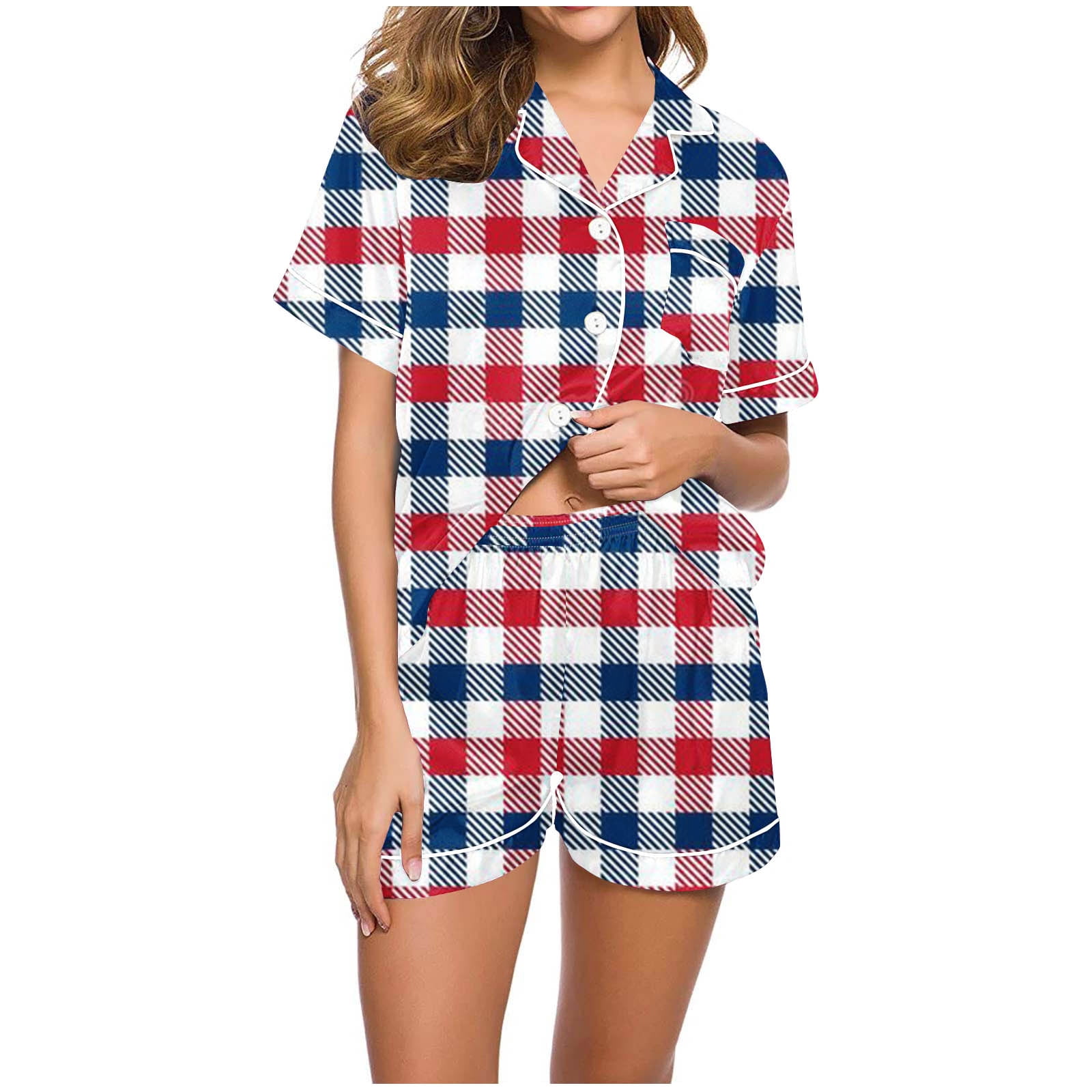 Ultra-Soft Women's Pajama Set With Matching Socks - Buffalo Plaid, 2X - View #6