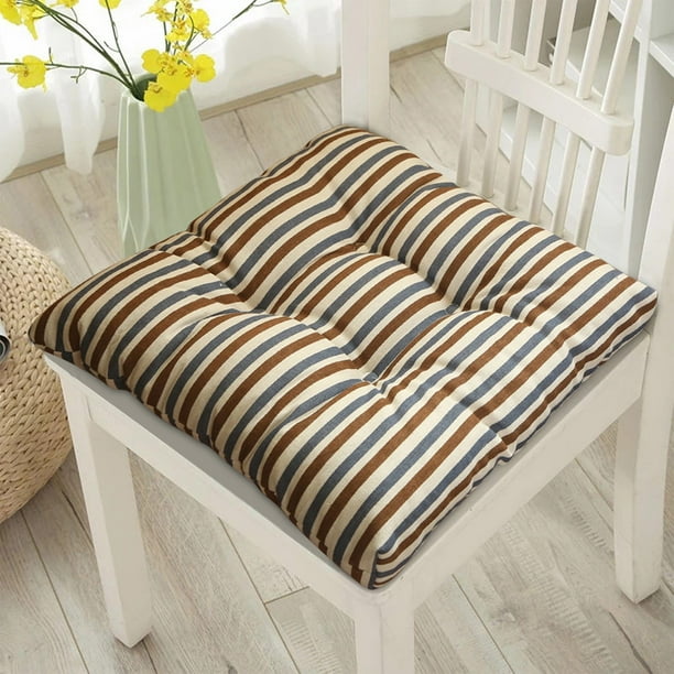KIHOUT Home Textiles Universal Chair Cushion Office Chair Cushion Thickened with Strap Cushion Cushion Breathable Fabric Butt Cushion