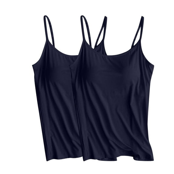 KIHOUT Ladies Camisole With Chest Pad No Steel Rings Bottom Underwear Yoga Sports