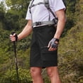 thumbnail image 1 of KIHOUT Men's Big & Tall Quick Dry Cargo Shorts - Polyester, Button Closure, Zippered Pocket, Knee-Length for Summer Outdoor, Work, Casual and Daily Wear, 1 of 9