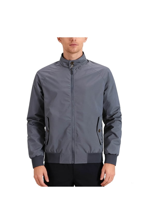 Men's Button-Front Workwear Jacket - Classic Chore Coat Style with Flap Pockets for Casual Style