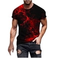 thumbnail image 1 of KIHOUT Men's Cotton Blend Short Sleeve Crew Neck Tees, Full Graphic Printed T-shirt Athletic Workout Gym T-shirts for Men, Moisture Wicking, 1 of 5