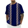 thumbnail image 1 of KIHOUT Men's Cotton Blend Short Sleeve Crew Neck Tees, Graphic Printed T-shirt Loose Athletic T-shirts for Men, Moisture Wicking, 1 of 4