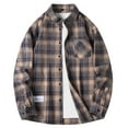 thumbnail image 1 of KIHOUT Men's Flannel Long Sleeve Shirts Button Down Plaid Shirt Casual Cotton Collared Shirt Jacket, Size M-4XL, 1 of 4