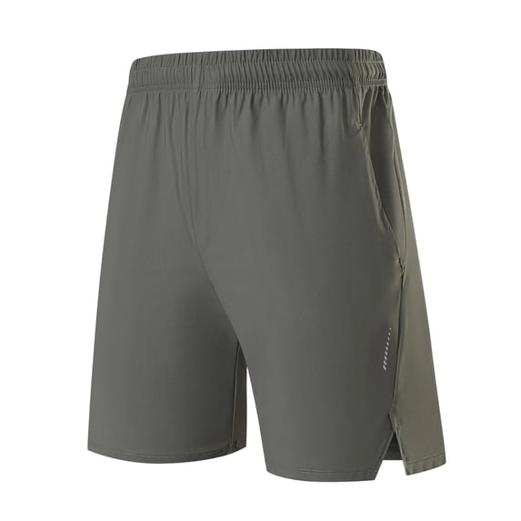 KIHOUT Men's Ice Silk Quick Dry Athletic Shorts - 100% Polyester, Elastic Drawstring Waist, Breathable for Running, Workout & Summer Outdoor