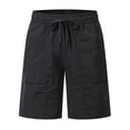 thumbnail image 1 of KIHOUT Men's Ice Silk Quick Dry Athletic Shorts - 95% Polyester 5% Spandex, Elastic Drawstring Waist, Pockets for Running, Beach & Summer Casual, 1 of 5