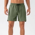 thumbnail image 1 of KIHOUT Men's Lightweight Quick-Dry Hiking Shorts - 77% Nylon 23% Spandex, Elastic Drawstring Waist, Functional Pockets, Knee-Length for Outdoor Running, Hiking and Casual Daily Wear, 1 of 7