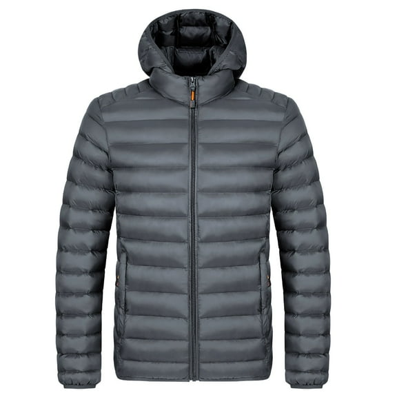KIHOUT Men's Lightweight Quilted Puffer Jacket - Packable Down Alternative Coat with Full-Zip Front for Everyday Warmth