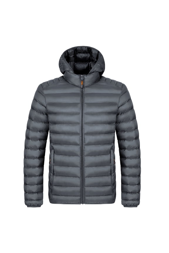 Men's Lightweight Quilted Puffer Jacket - Packable Down Alternative Coat with Full-Zip Front for Everyday Warmth