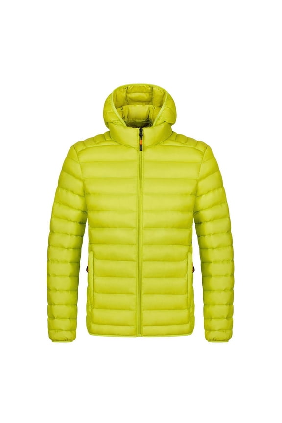 Men's Lightweight Quilted Puffer Jacket - Packable Down Alternative Coat with Full-Zip Front for Everyday Warmth