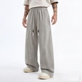 thumbnail image 1 of KIHOUT Men's Loose Fit Casual Joggers Drawstring Elastic Waist, Side Pockets, Wide Leg Sweatpants for Daily & Outdoor Wear, 1 of 5