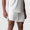 thumbnail image 1 of KIHOUT Men's Quick-Dry Mesh Running Shorts - 100% Polyester, Elastic Drawstring Waist, Zipper Pockets, Split Hem for Summer Gym, Training, Casual Wear, 1 of 8