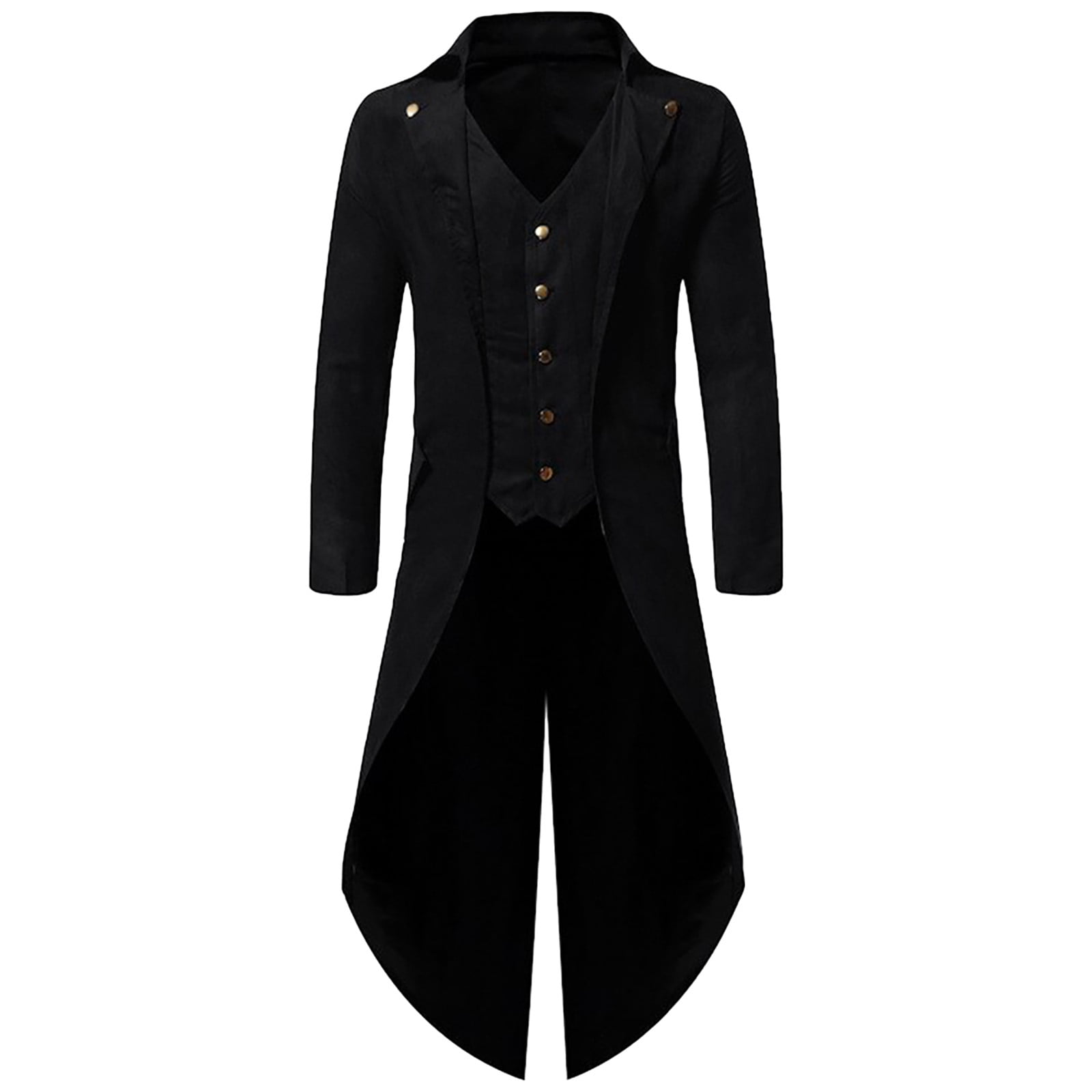 KIHOUT Men's Women's Unisex Gothic Windbreaker Retro Tuxedo