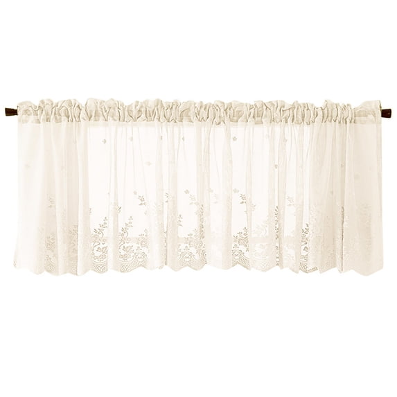 KIHOUT New Blackout Curtain Valances for Kitchen Windows/Bathroom/Living Room/Bedroom Privacy Decorative Rod Pocket Short Window Valance Curtains