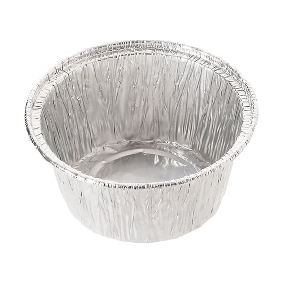 KIHOUT New Small Aluminum Containers , Freezer Tins, Disposable Baking Pans for Food To Go, Take Out, Individual Foil Pans for Leftover Storage 20pcs