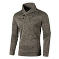 thumbnail image 1 of KIHOUT New Fashion Casual And Winter Men's Sweater Long Sleeve Thin Velvet Sweater Coat Jacket,Size M-3XL, 1 of 4