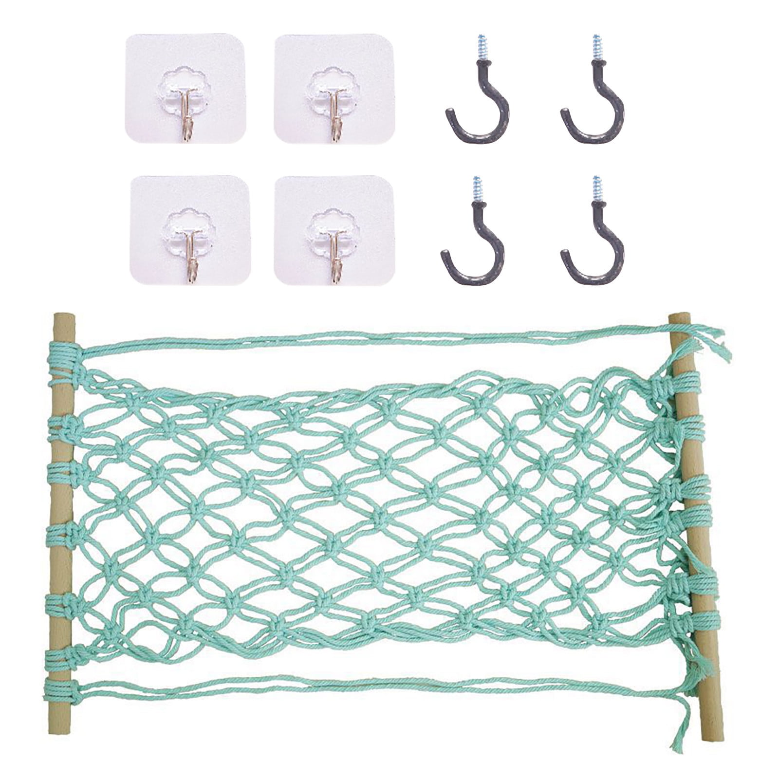 KIHOUT New Hanging Fruit Hammock Handwoven Cotton Produce, Banana