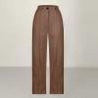 KIHOUT Pants For Women Plus Size Women Fashion Solid Buttons Pockets Long Pants