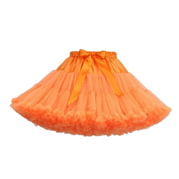 KIHOUT Plus Size Skirt For Women Fashion Women's Solid Color Dance Party Dance Ballet Bandage Tutu Skirts