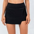 thumbnail image 1 of KIHOUT Plus Size Skirt For Women Women's Fake Two-piece Running Casual Summer Sports Exercise Cycling Shorts Gym Yoga Slit Tennis Skirt (with Pockets), 1 of 6