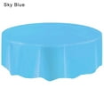 thumbnail image 1 of KIHOUT Round Table Cloth 83 Inch, Waterproof Vinyl Tablecloth, SpillProof Wipeable Plastic Table Cover for Dining, Picnic, Indoor and Outdoor, 1 of 1