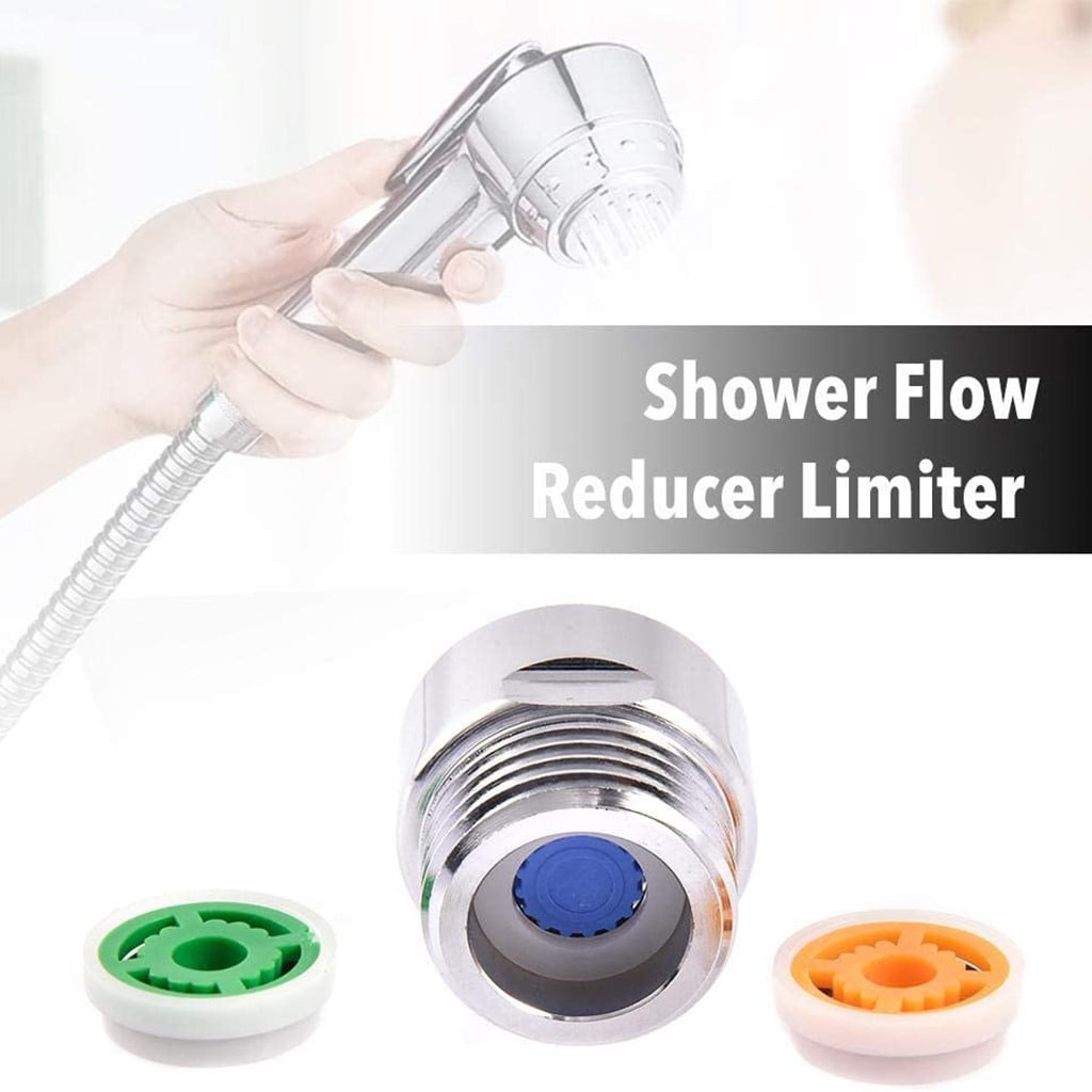 KIHOUT Saving 4 PCS Shower FlowReducer Limiter Set Up To 70 Water