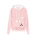 thumbnail image 1 of KIHOUT Spring Winter Warm Coat Women's Casual Pet Dog Holder Carrier Coat Pouch Large Pocket Hoodie Tops,Size S-4XL, 1 of 4