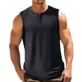 thumbnail image 1 of KIHOUT Summer Mens Tank Tops, Men Casual Fashion Solid Pullover Round Neck Sports Tank Tops Blouse Navy S, 1 of 6