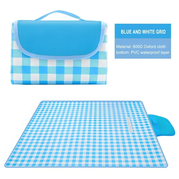 KIHOUT Summer Outdoor Travel Parent-child Camping Carpet,Washable Infant Play Mat, Baby Play Mat Crawling Mats, Foldable Kids Tent Padded Floor Mat