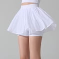 thumbnail image 1 of KIHOUT Women's 2-in-1 High Waist Tennis Skirt - Flowy Mesh Overlay, Anti-Chafing Shorts for Workout, Running & Casual Wear, 1 of 6