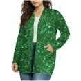thumbnail image 1 of KIHOUT Women's Printed Cardigan Starry Pattern Pocket Design Relaxed Comfortable Fit, 1 of 5