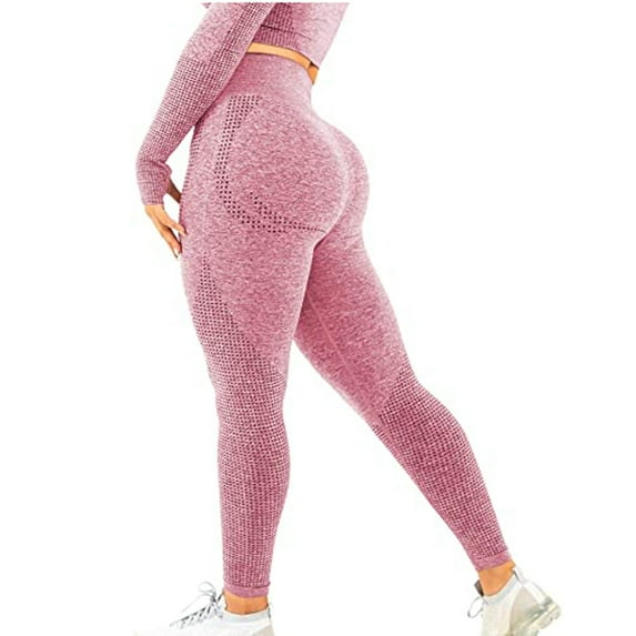 KIHOUT Women's Summer Pants Women's Pure Color Hip-lifting Sports Fitness Running High-waist Yoga Pants