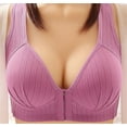 thumbnail image 1 of KIHOUT Womens Bras Clearance New Front Buckle Style Sagging Gathering And Closing Auxiliary Breasts Without Steel Rings Stylish Oversized Women's Underwear Bra, 1 of 3