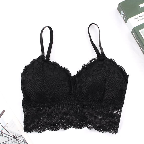 KIHOUT Womens Bras Clearance Women's Comfortable Lace Breathable Bra Underwear No Rims