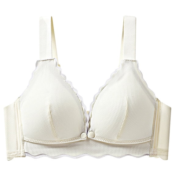 KIHOUT Womens Bras Clearance Women's Fashionable Lace Strapless Underwear With Front Buckle And Postpartum Feeding To Sagging. Pregnant Women's Bras Are Thin And Lightweight