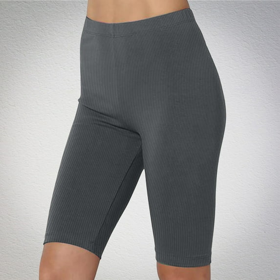 KIHOUT Womens Fashion Shorts Women’s Elastic Waist Summer Solid Casual With Outing Half Shorts Pants Discount