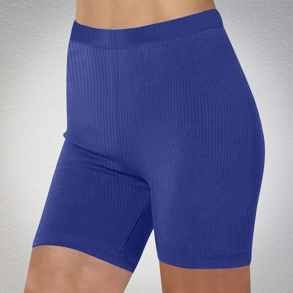 KIHOUT Womens Fashion Shorts Women’s Elastic Waist Summer Solid Casual With Outing Shorts Pants