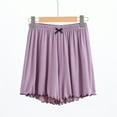 thumbnail image 1 of KIHOUT Womens Fashion Shorts Women's Summer Wide Leg High Waist Outing Bandage Solid Short Pants, 1 of 4