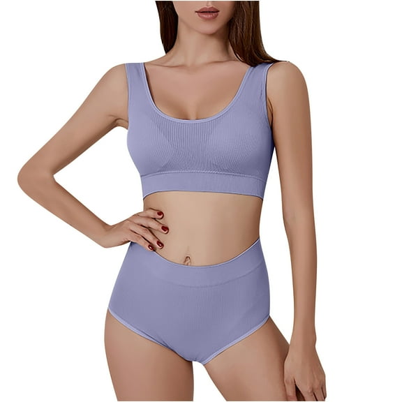 KIHOUT Womens Sport Bra Plus Size Women's Bra Seamless Large Size Backing Sling Traceless Fashion Gathered Back Underwear