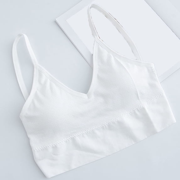 KIHOUT Womens Sport Bra Plus Size Women's Bra Wire Free Underwear OnePiece Bra Everyday Underwear Wrap Chest Without Steel Bras