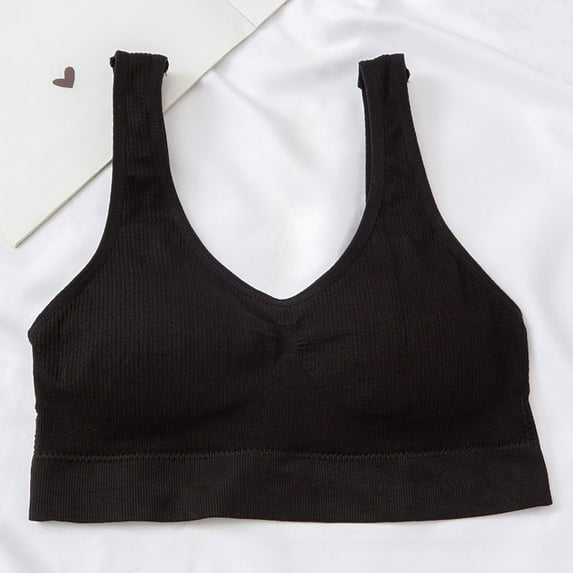 KIHOUT Womens Sport Bra Plus Size Women's Fashion Bra Without Steel Ring U-shaped Beauty Back With Breast Pad Everyday Underwear Discount