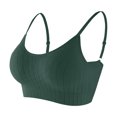 thumbnail image 1 of KIHOUT Womens Sport Bra Plus Size Women's Ruched Sports Bras Padded Workout Tops Medium Support Crop Tops Discount, 1 of 2